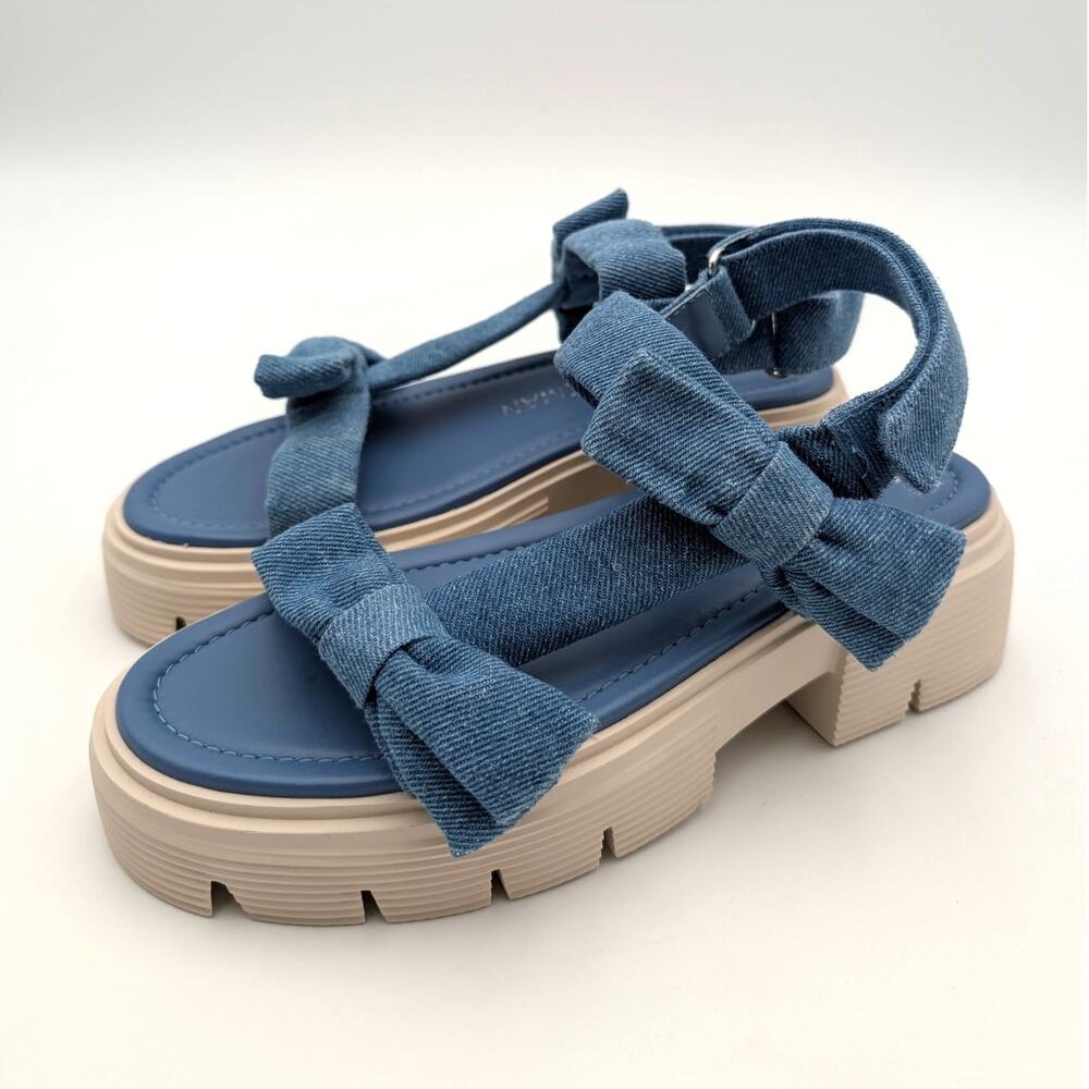 Stuart Weitzman Sofia Nolita Lug Sole Sandal Women's Washed Size US7B EU37.5